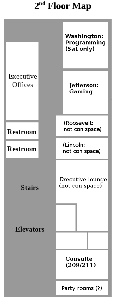 Map of 2nd floor