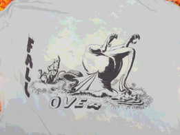 Small image of the back of the Minicon 23 t-shirt: Fall Over