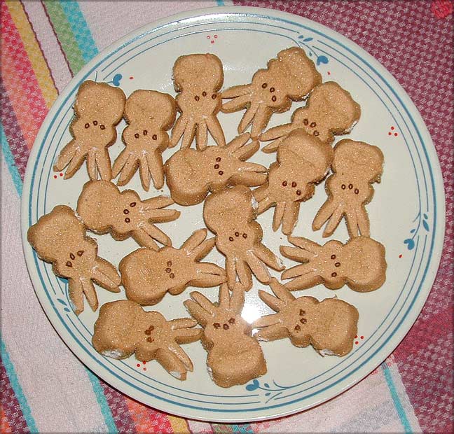 Chocolate Cthulu peeps at Minicon 42